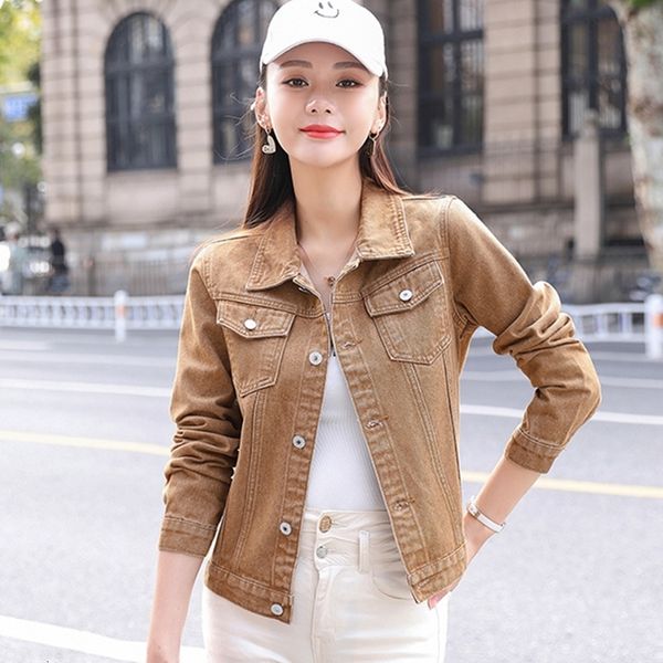 women's jackets vintage cropped jacket women short coat denim jacket jeans cowboy outerwear black white khaki ladies spring summer clot, Black;brown
women's jackets vintage cropped jacket women short coat denim jacket jeans cowboy outerwear black white khaki ladies spring summer clot, Black;brown