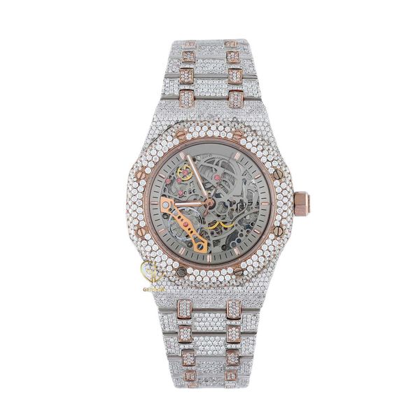 white diamond pass tter new trendy luxury charm skeleton indian wholale price customized moissanite men watch, Silver
white diamond pass tter new trendy luxury charm skeleton indian wholale price customized moissanite men watch, Silver