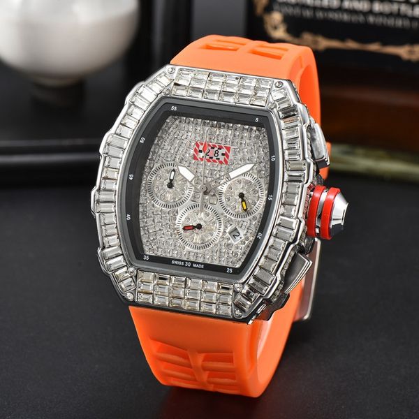 richar wrist watch for 2023 mens watches six needles all dial work quartz watch luxury brand chronograph diamond clock rubber belt fashion t, Slivery;golden
richar wrist watch for 2023 mens watches six needles all dial work quartz watch luxury brand chronograph diamond clock rubber belt fashion t, Slivery;golden