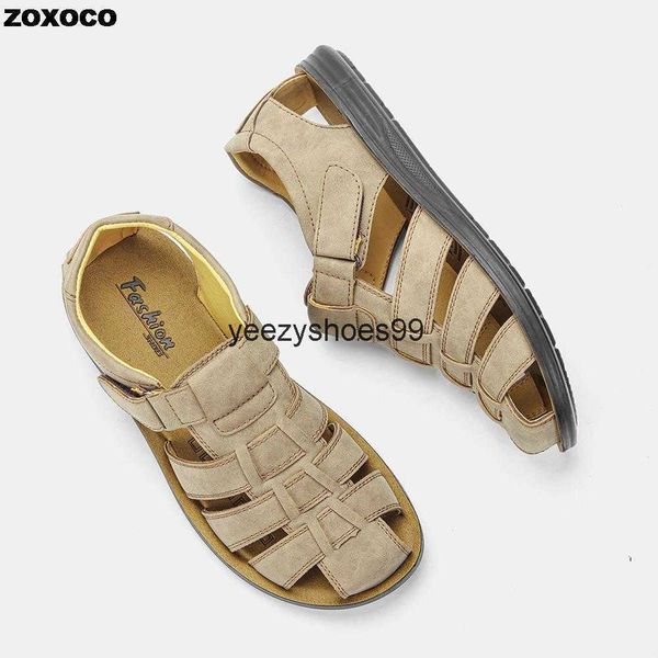 sandals leather men casual beach comfortable summer shoes zoxoco 2306715, Black
sandals leather men casual beach comfortable summer shoes zoxoco 2306715, Black