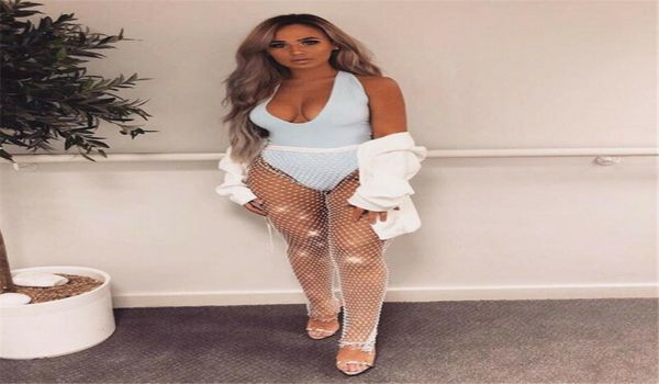 crystal diamond shiny women pants elastic fishnet long trousers see through mesh transparent pants elegant vintage2936384, Black
crystal diamond shiny women pants elastic fishnet long trousers see through mesh transparent pants elegant vintage2936384, Black