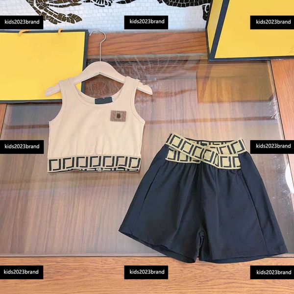 kids clothes child sets baby dress summer interlaced design waistband shorts 2pcs embroidered circle t-shirt and letter logo printed shorts, White
kids clothes child sets baby dress summer interlaced design waistband shorts 2pcs embroidered circle t-shirt and letter logo printed shorts, White