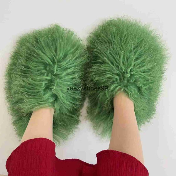 slippers real fur women winter fluffy mongolian slides ladies indoor warm house shoes plush long hair wool sheepskin 2306715, Black
slippers real fur women winter fluffy mongolian slides ladies indoor warm house shoes plush long hair wool sheepskin 2306715, Black