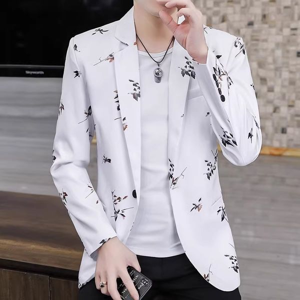 men's suits blazers blazer selling floral print fashion business casual coat slim suit jacket large size banquet wedding party dress 23, White;black
men's suits blazers blazer selling floral print fashion business casual coat slim suit jacket large size banquet wedding party dress 23, White;black
