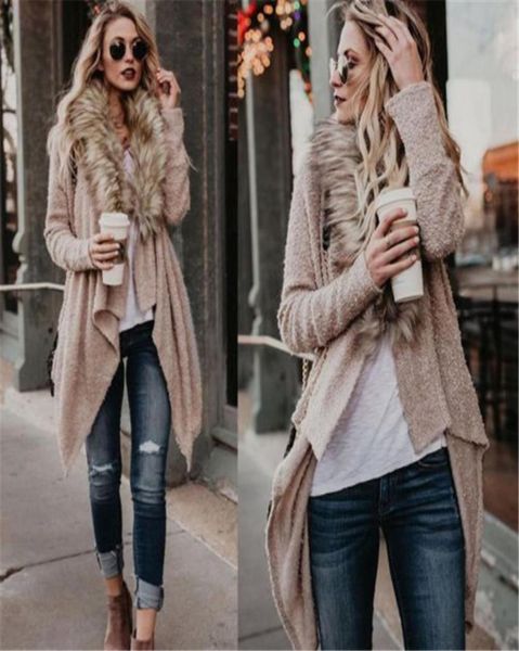 new arrival womens autumn winter fur fluffy blends warm cardigans coat waterfall jacket outwear1995796, Black
new arrival womens autumn winter fur fluffy blends warm cardigans coat waterfall jacket outwear1995796, Black