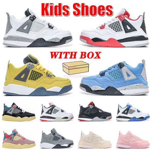 designer kids basketball shoes jumpman 4 4s toddler children youth boys sneakers white cement fire red university blue lightning bred sail t, Black
designer kids basketball shoes jumpman 4 4s toddler children youth boys sneakers white cement fire red university blue lightning bred sail t, Black