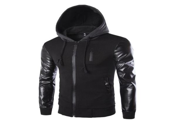 winter jacket men pu leather patchwork men039s jackets punk style autumn fashion coats men outerwear hooded male clothing 1211354, Black;brown
winter jacket men pu leather patchwork men039s jackets punk style autumn fashion coats men outerwear hooded male clothing 1211354, Black;brown