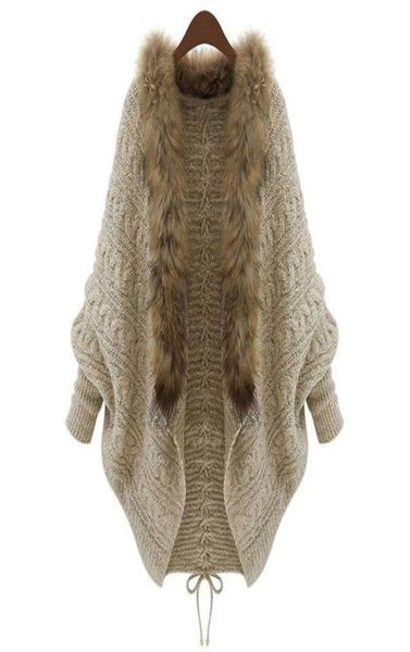 summer cardigan sweater women poncho fur collar batwing sleeve oversized sweaters long sueter mujer plus size3223330, Black
summer cardigan sweater women poncho fur collar batwing sleeve oversized sweaters long sueter mujer plus size3223330, Black
