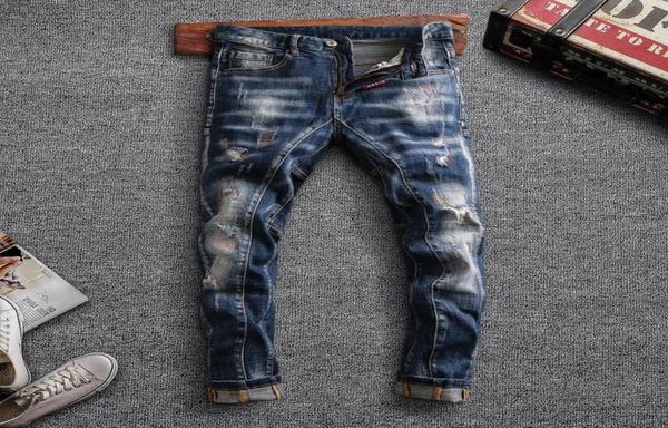 italian style fashion men jeans retro blue vintage designer ripped denim trousers streetwear spliced elastic hip hop biker pants6442987
italian style fashion men jeans retro blue vintage designer ripped denim trousers streetwear spliced elastic hip hop biker pants6442987