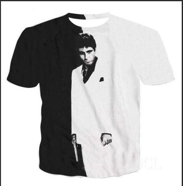 new fashion menswomans scarface t shirt summer style funny 3d print casual tshirt plus size aa02339321458, White;black
new fashion menswomans scarface t shirt summer style funny 3d print casual tshirt plus size aa02339321458, White;black