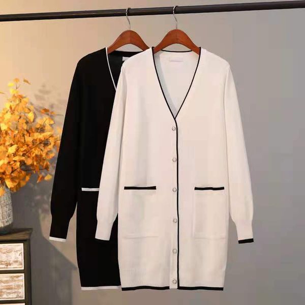 womens knits tees knitted vneck cardigans long casual singlebreasted coats womens spring and autumn 230818, White
womens knits tees knitted vneck cardigans long casual singlebreasted coats womens spring and autumn 230818, White