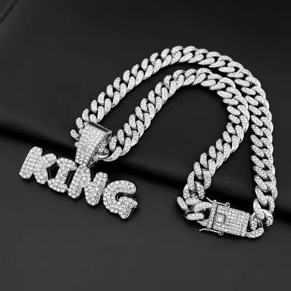 hiphop men's trendy brand with diamond inlaid rhinestone necklace, female military brand letter pendant, personalized hip-hop, simple a, Golden;silver
hiphop men's trendy brand with diamond inlaid rhinestone necklace, female military brand letter pendant, personalized hip-hop, simple a, Golden;silver