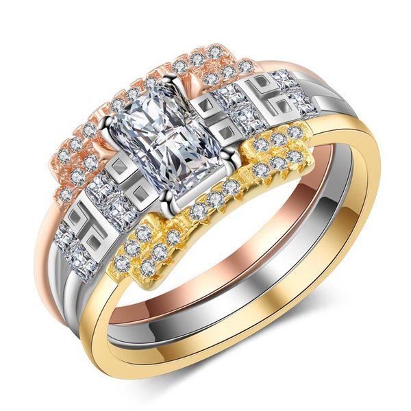 rings 3 in 1 stackable cubic zirconia accessories valentine's day present wedding bands gemstone, Slivery;golden
rings 3 in 1 stackable cubic zirconia accessories valentine's day present wedding bands gemstone, Slivery;golden