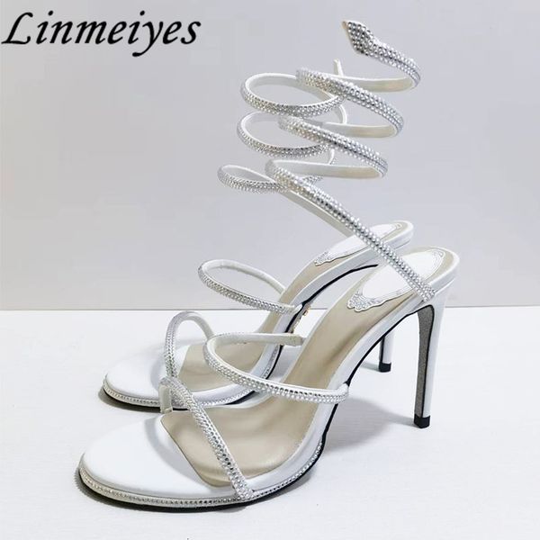 sandals summer high heels woman ankle snake twine around runway shoe crystal stiletto gladiator sandal 230818, Black
sandals summer high heels woman ankle snake twine around runway shoe crystal stiletto gladiator sandal 230818, Black