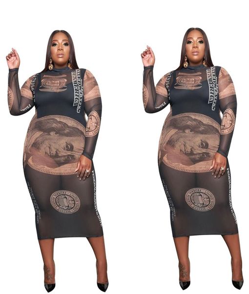 plus size money dollar print slim fit dresses women mock neck full sleeve bandage dress spring mesh see through vestidos5301825, Black;gray
plus size money dollar print slim fit dresses women mock neck full sleeve bandage dress spring mesh see through vestidos5301825, Black;gray