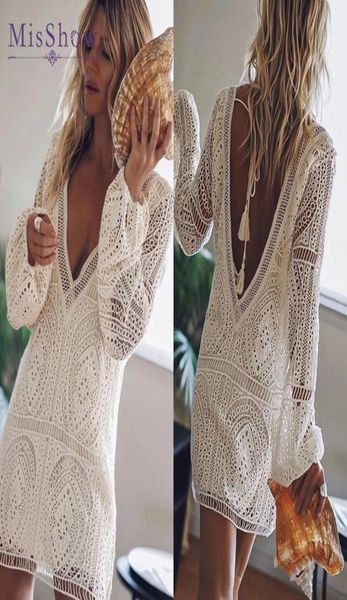 casual dresses 2021 autumn women bikini white beach dress backless female hollow out deep vneck boho robe swim wear3617959, Black;gray
casual dresses 2021 autumn women bikini white beach dress backless female hollow out deep vneck boho robe swim wear3617959, Black;gray
