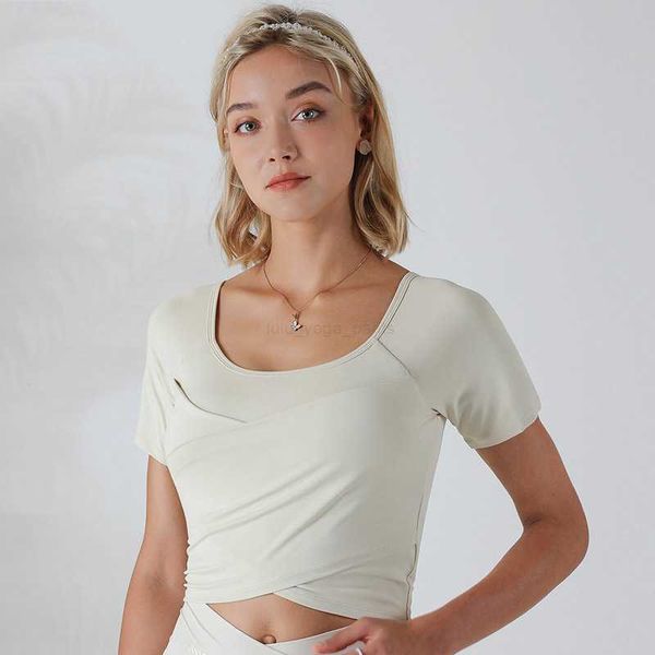 lu-t979 summer new chest short-sleeved running fitness net red yoga clothes women with chest pads cross hem sportswear please check the size
lu-t979 summer new chest short-sleeved running fitness net red yoga clothes women with chest pads cross hem sportswear please check the size