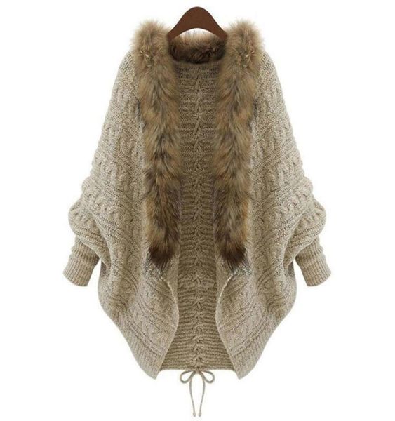 summer cardigan sweater women poncho fur collar batwing sleeve oversized sweaters long sueter mujer plus size2707495, Black
summer cardigan sweater women poncho fur collar batwing sleeve oversized sweaters long sueter mujer plus size2707495, Black
