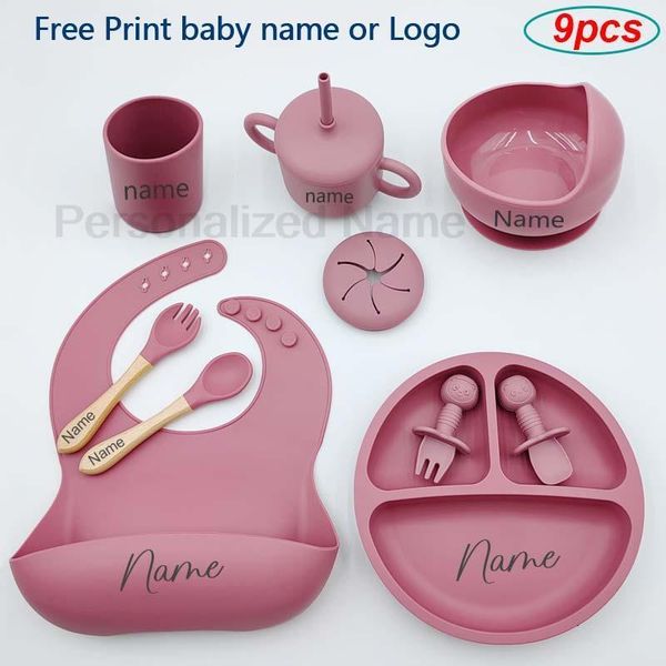 cups dishes utensils 9pcs baby silicone feeding sets suction cup bowl kids spoon fork snack personalized name baby s tableware 230818
cups dishes utensils 9pcs baby silicone feeding sets suction cup bowl kids spoon fork snack personalized name baby s tableware 230818