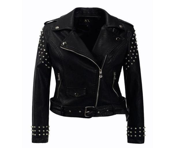 new 2018 autumn fashion women rivet motorcycle pu faux leather plus size jacket studded outerwear streetwear gothic jackets6300263, Black
new 2018 autumn fashion women rivet motorcycle pu faux leather plus size jacket studded outerwear streetwear gothic jackets6300263, Black