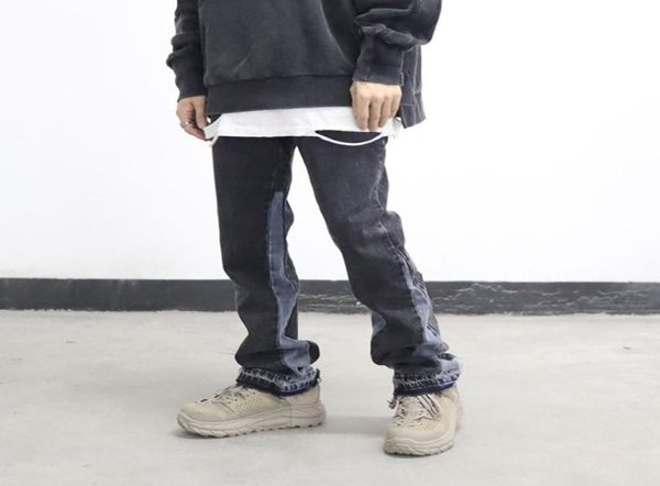 high street washed color match frayed microflared jeans mens straight spliced retro loose casual denim pants hip hop trousers2140730, Blue
high street washed color match frayed microflared jeans mens straight spliced retro loose casual denim pants hip hop trousers2140730, Blue