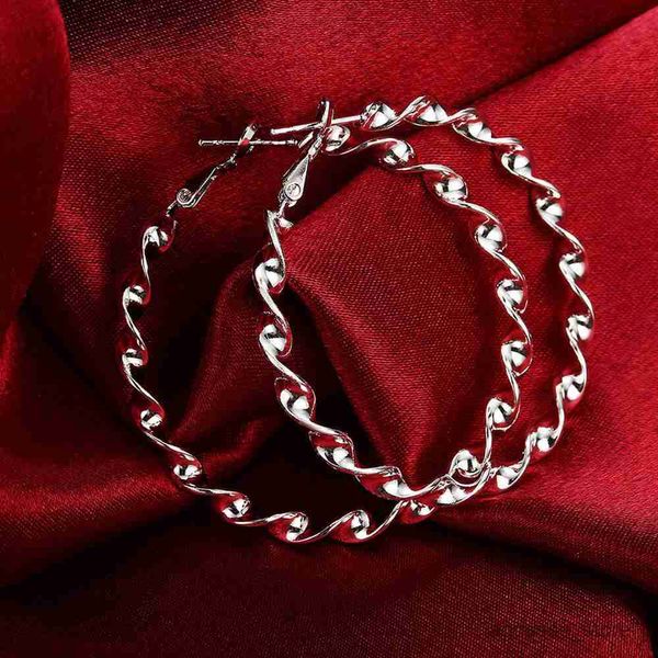 charm 925 sterling silver beautiful 5cm big circle earrings for woman fashion wedding accessories jewelry christmas gifts r230819, Golden
charm 925 sterling silver beautiful 5cm big circle earrings for woman fashion wedding accessories jewelry christmas gifts r230819, Golden