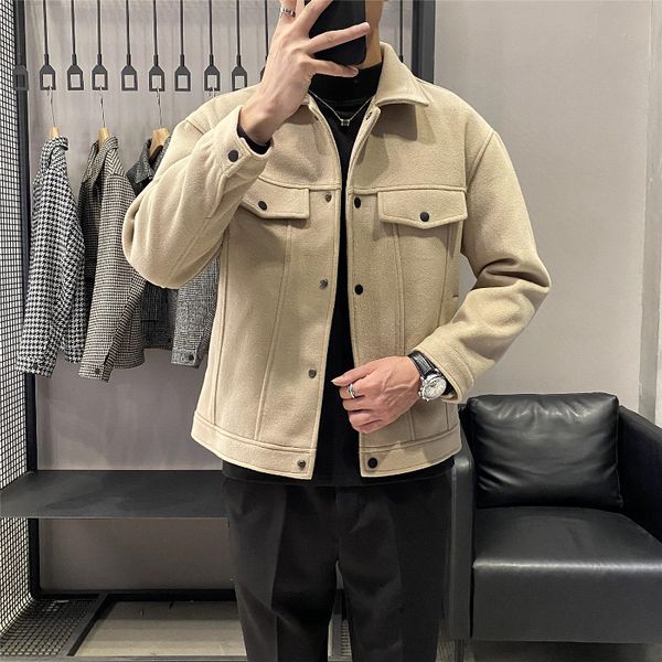men's jackets men japanese streetwear loose fit casual jacket for brand coat 2023 slim woolen cloth bomber autumn winter m3xl 230818, Black;brown
men's jackets men japanese streetwear loose fit casual jacket for brand coat 2023 slim woolen cloth bomber autumn winter m3xl 230818, Black;brown