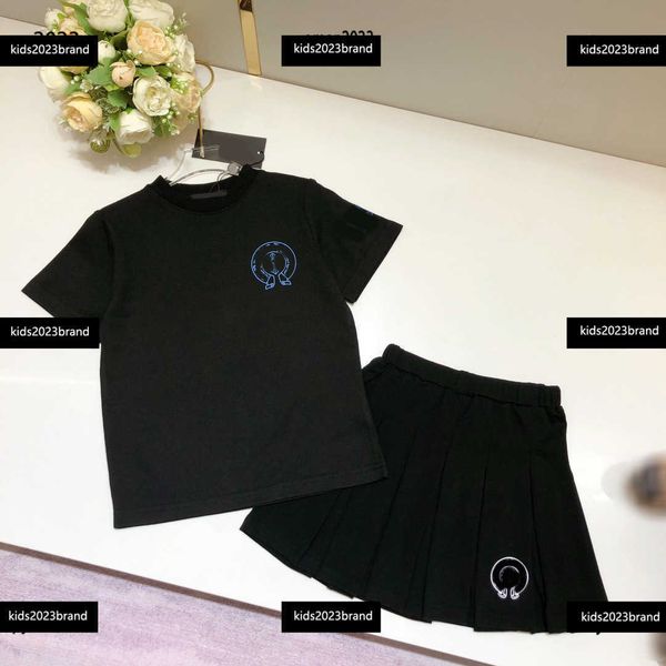 kids designer clothes child sets fashion girls dress summer two-piece suit logo printed round neck t-shirt and solid pleated skirt, White
kids designer clothes child sets fashion girls dress summer two-piece suit logo printed round neck t-shirt and solid pleated skirt, White