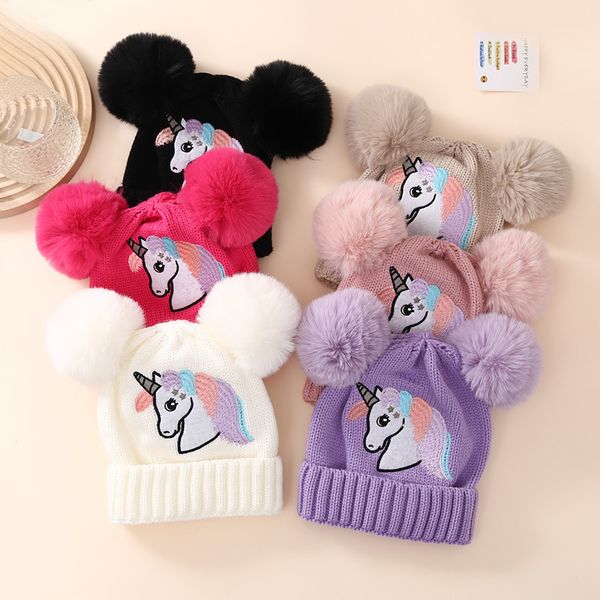 caps hats winter warm baby knitted with pom kids beanie cartoon unicorn children hat for boys girls accessories 230818, Yellow
caps hats winter warm baby knitted with pom kids beanie cartoon unicorn children hat for boys girls accessories 230818, Yellow