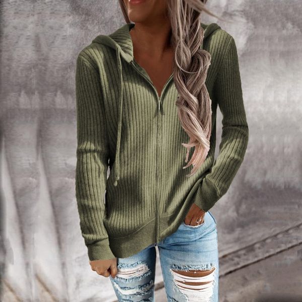 women's knits tees autumn winter women zipper cardigan hoodies sweaters ladies vintage casual loose long sleeve solid knitted outerwear, White
women's knits tees autumn winter women zipper cardigan hoodies sweaters ladies vintage casual loose long sleeve solid knitted outerwear, White
