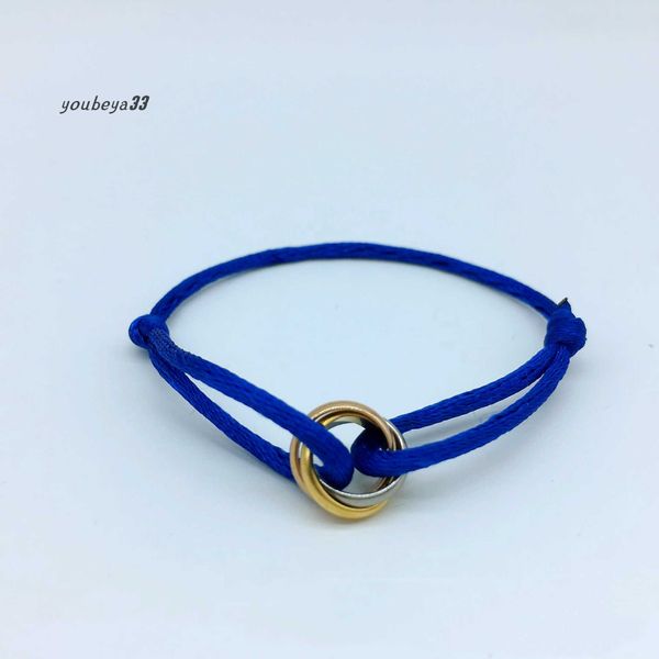 new fashion stainless steel bracelet designer 3-ring metal buckle ribbon lace chain multi color adjustable size bracelet womens and mens bra, Black
new fashion stainless steel bracelet designer 3-ring metal buckle ribbon lace chain multi color adjustable size bracelet womens and mens bra, Black