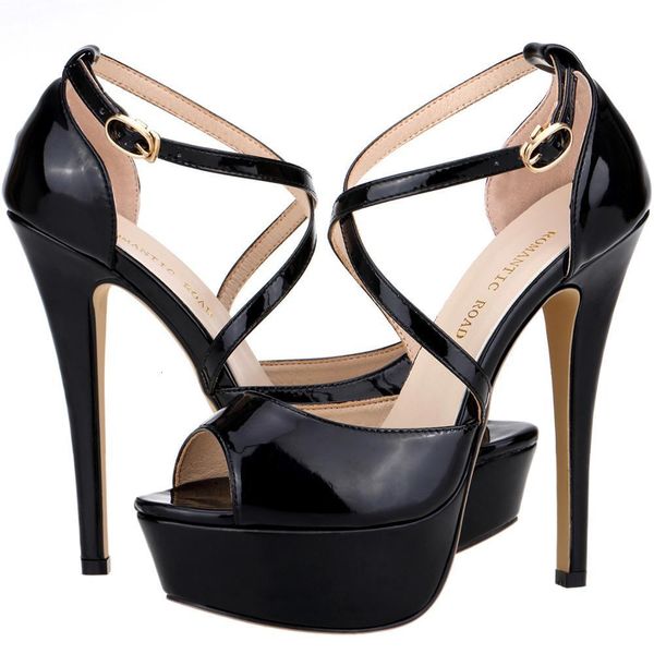 sandals 2023 women 14cm platform high heels ankle strap open toe party dress wedding shoes plus size 230818, Black
sandals 2023 women 14cm platform high heels ankle strap open toe party dress wedding shoes plus size 230818, Black