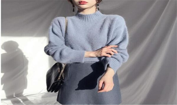 real po plush oversized pullover turtleneck women sweater white blue knit solid sweaters for womens 2019 winter jumper7571696, White;black
real po plush oversized pullover turtleneck women sweater white blue knit solid sweaters for womens 2019 winter jumper7571696, White;black