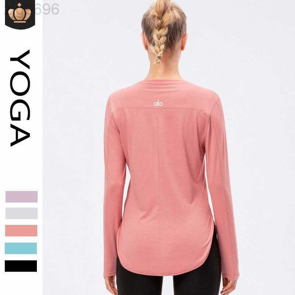 desginer al yoga t short sweating t-shirt sun protection long sleeved sports uv protection loose split running fitness shirt, White
desginer al yoga t short sweating t-shirt sun protection long sleeved sports uv protection loose split running fitness shirt, White