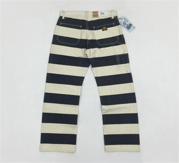 bob dong 16oz prison pants multipockets motorcycle black white striped trousers 2012183324183
bob dong 16oz prison pants multipockets motorcycle black white striped trousers 2012183324183