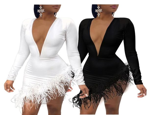 women solid plunge fluffy irregular party dress irregular bodycon mini dress fashion casual style black and white9215149, Black;gray
women solid plunge fluffy irregular party dress irregular bodycon mini dress fashion casual style black and white9215149, Black;gray
