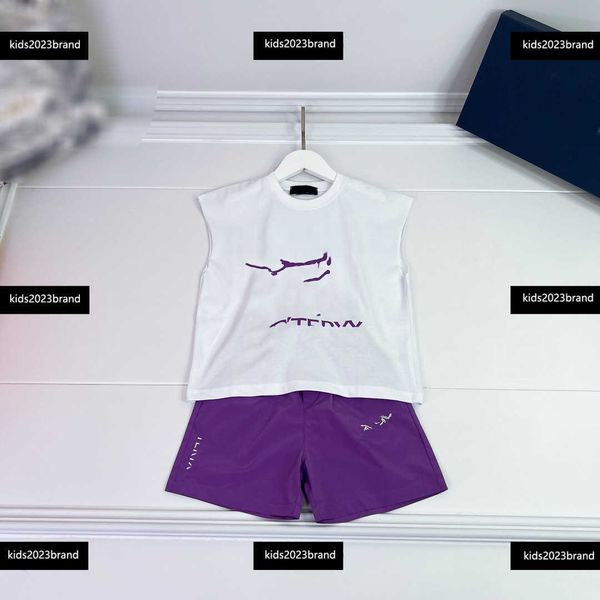 kids designer clothes baby summer sets size 100-160 cm 2pcs sleeveless design t-shirt and purple fashionable shorts new product april06, White
kids designer clothes baby summer sets size 100-160 cm 2pcs sleeveless design t-shirt and purple fashionable shorts new product april06, White