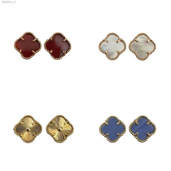 designer earring classic four leaf clover earring stud 18k gold multiple colors earring luxury designer jewelry for women valentine day gift, Golden;silver
designer earring classic four leaf clover earring stud 18k gold multiple colors earring luxury designer jewelry for women valentine day gift, Golden;silver