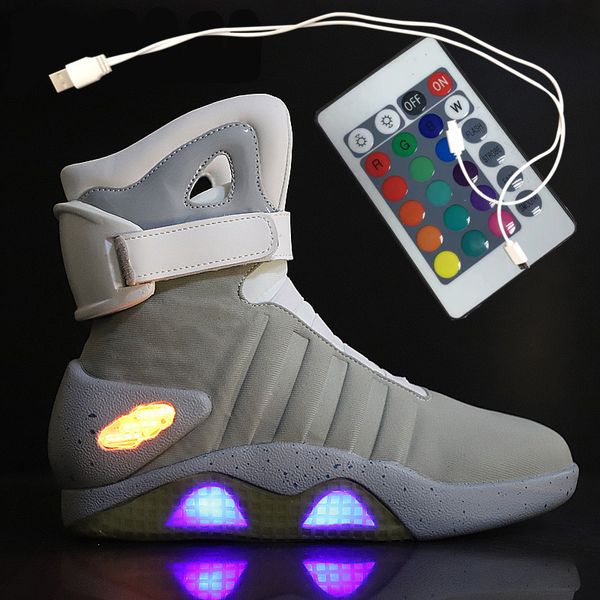 boots adults usb charging led luminous shoes for men's fashion light up casual men back to the future glowing sneakers 230818, Black
boots adults usb charging led luminous shoes for men's fashion light up casual men back to the future glowing sneakers 230818, Black