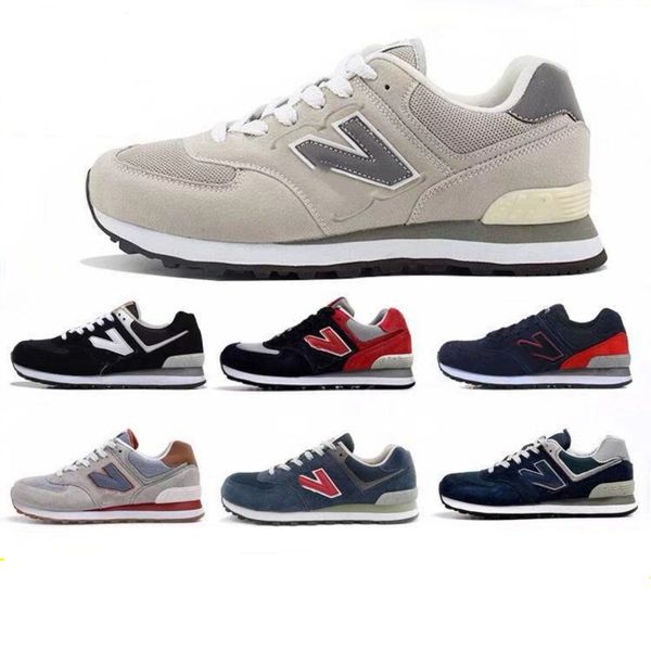 n 574 shoes men's designer casual shoes shoes 574 men's and women's shoes sports shoes running shoes 36-44, Black