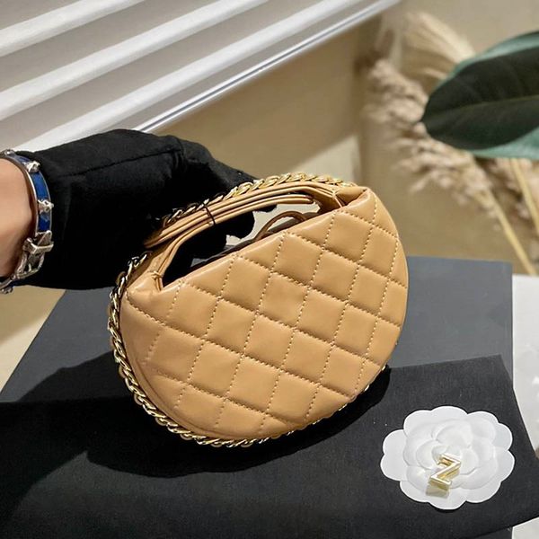 women classic semicircle clutch bag with shoulder chain leather quilted gold hardware outdoor shopping makeup bag coin purse suitcase card h
women classic semicircle clutch bag with shoulder chain leather quilted gold hardware outdoor shopping makeup bag coin purse suitcase card h