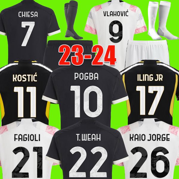 t.weah 23 24 juventus soccer jerseys vlahovic 2023 2024 pogba chiesa kaio jorge iling jr fagioli football shirt kit third jersey men kids se, Black;yellow
t.weah 23 24 juventus soccer jerseys vlahovic 2023 2024 pogba chiesa kaio jorge iling jr fagioli football shirt kit third jersey men kids se, Black;yellow