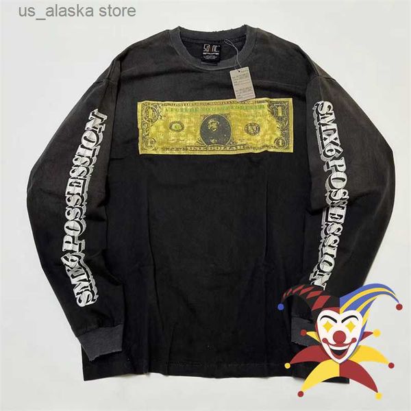 men's hoodies sweatshirts vintage ls graffiti dollar saint michael washed t shirt men women hole t-shirt tee t230819, Black
men's hoodies sweatshirts vintage ls graffiti dollar saint michael washed t shirt men women hole t-shirt tee t230819, Black