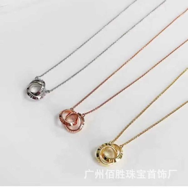 designer's tiffay s925 high edition seiko roman digital double ring chain necklace fashion simple women's collar, Black
designer's tiffay s925 high edition seiko roman digital double ring chain necklace fashion simple women's collar, Black