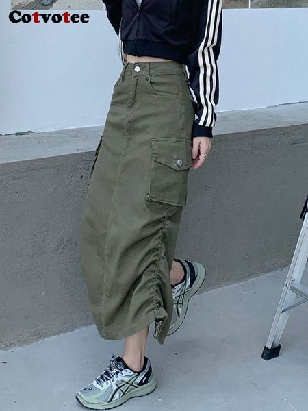 skirts cotvotee cargo denim skirt for women fashion high waist folds mid calf a line vintage streetwear loose y2k 230818, Black
skirts cotvotee cargo denim skirt for women fashion high waist folds mid calf a line vintage streetwear loose y2k 230818, Black