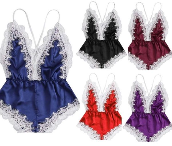 pajamas fashion nightwear satin sissy women lingerie girl vneck lace splice sleepwear nighty pyjama femme pizama6528178, Black;red
pajamas fashion nightwear satin sissy women lingerie girl vneck lace splice sleepwear nighty pyjama femme pizama6528178, Black;red