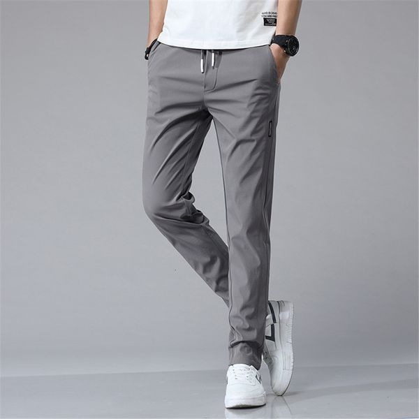 men's tracksuits casual pants men solid color trousers fashion jogger elasticity straight male elegant leisure long formal 230818, Gray
men's tracksuits casual pants men solid color trousers fashion jogger elasticity straight male elegant leisure long formal 230818, Gray