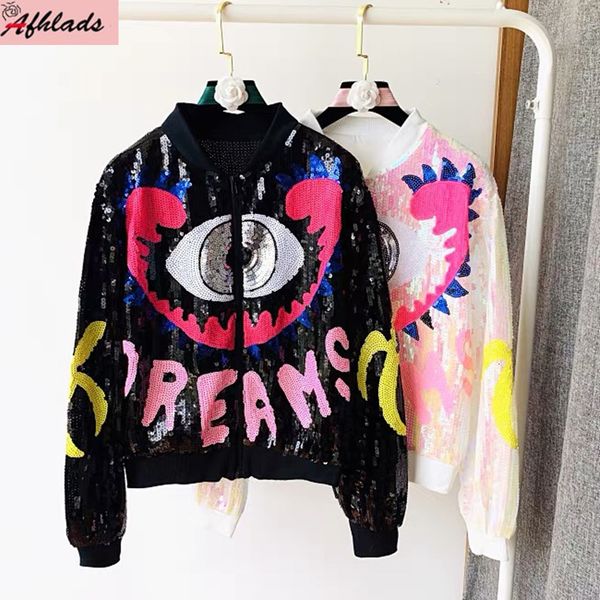 womens jackets vintage spring and autumn jacket korean sequined longsleeve stand collar streetwear hiphop fashion coat 230818, Black;brown
womens jackets vintage spring and autumn jacket korean sequined longsleeve stand collar streetwear hiphop fashion coat 230818, Black;brown
