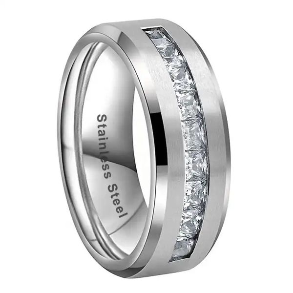 men's wedding rings tainless steel engagement ring princess round cut white aaaaa cubic zirconia size 6-13, Slivery;golden
men's wedding rings tainless steel engagement ring princess round cut white aaaaa cubic zirconia size 6-13, Slivery;golden