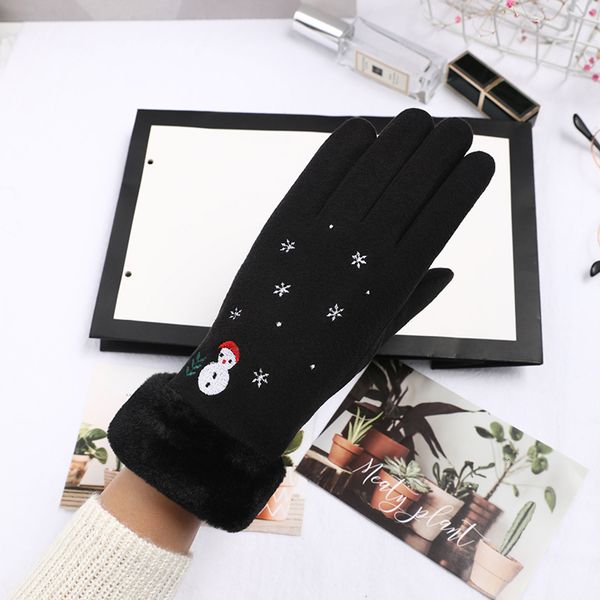 five fingers gloves cartoon embroidery snowman women winter plus velvet thicken warm mittens cycling windproof all cute t49 230818, Blue;gray
five fingers gloves cartoon embroidery snowman women winter plus velvet thicken warm mittens cycling windproof all cute t49 230818, Blue;gray